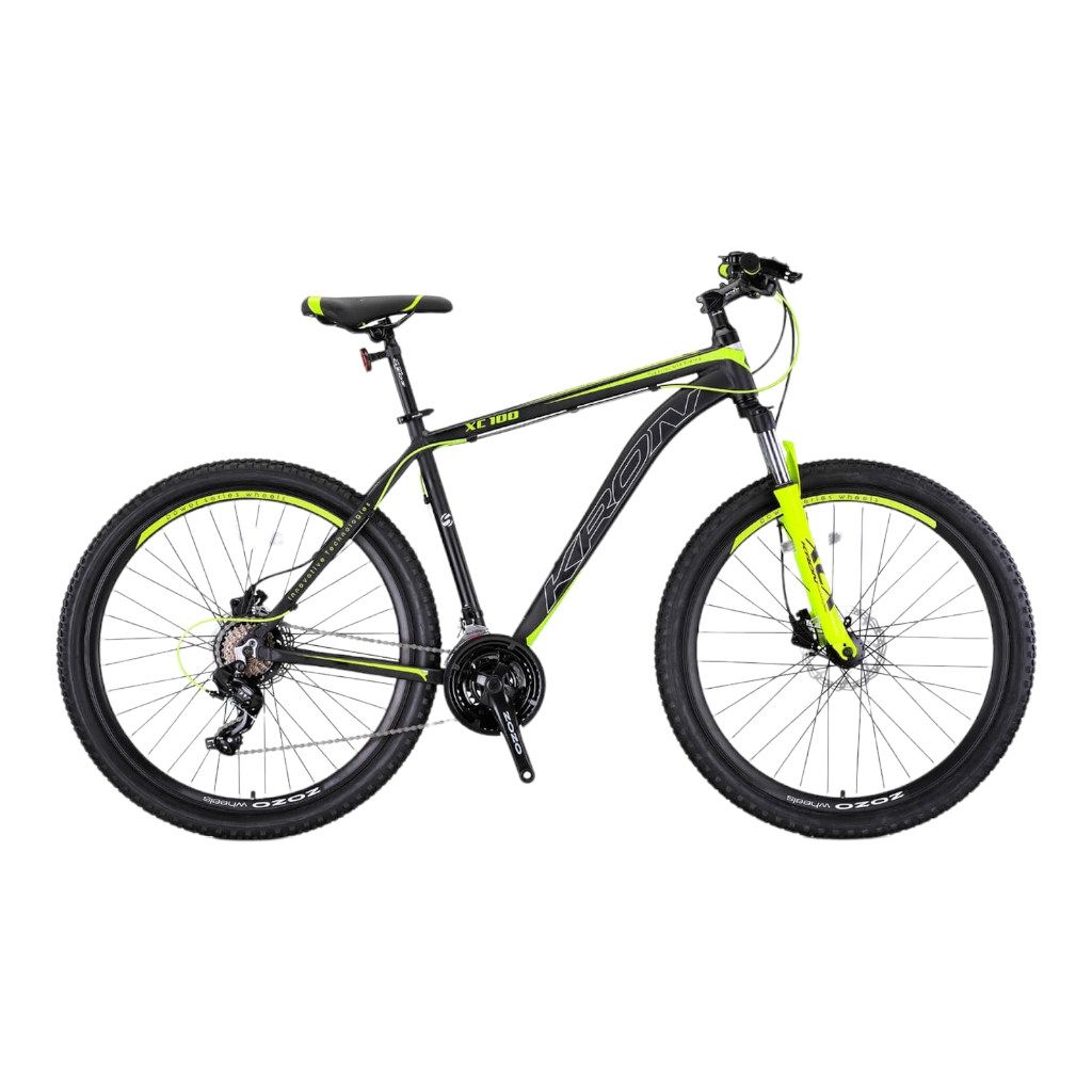 KRON XC 100 - 29" MTB - 18' - 21 Vites - H.DISC - Mat Siyah-Gri/Neon Sarı #KRN22-285